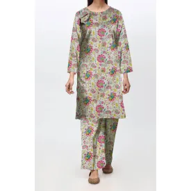 2 PC- Unstitched Digital Printed Linen Suit PW4484