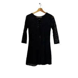 Abercrombie & Fitch Black Lace Front-tie Dress | Pre Loved |