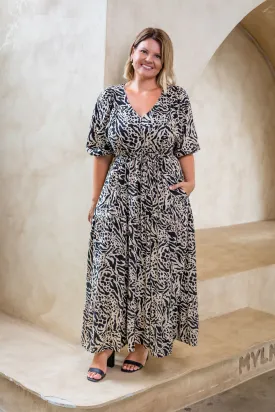 Addison Maxi Dress in Imprint