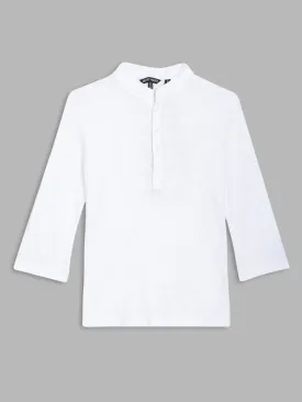 Antony Morato Kids White Regular Fit T-Shirt