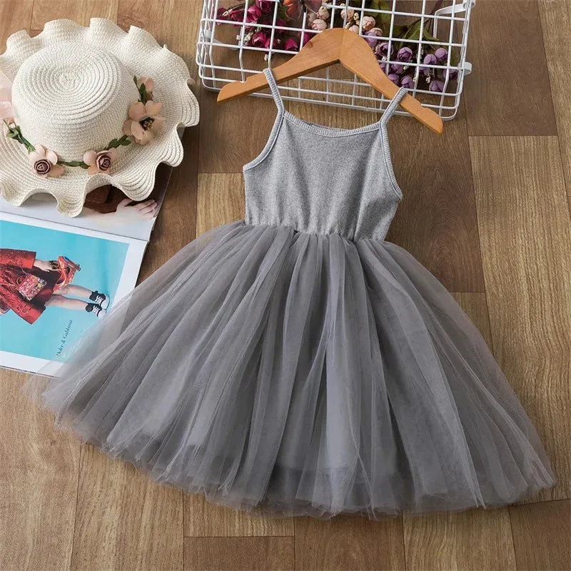 Baby Girls Lace Tulle Birthday Wedding Dress