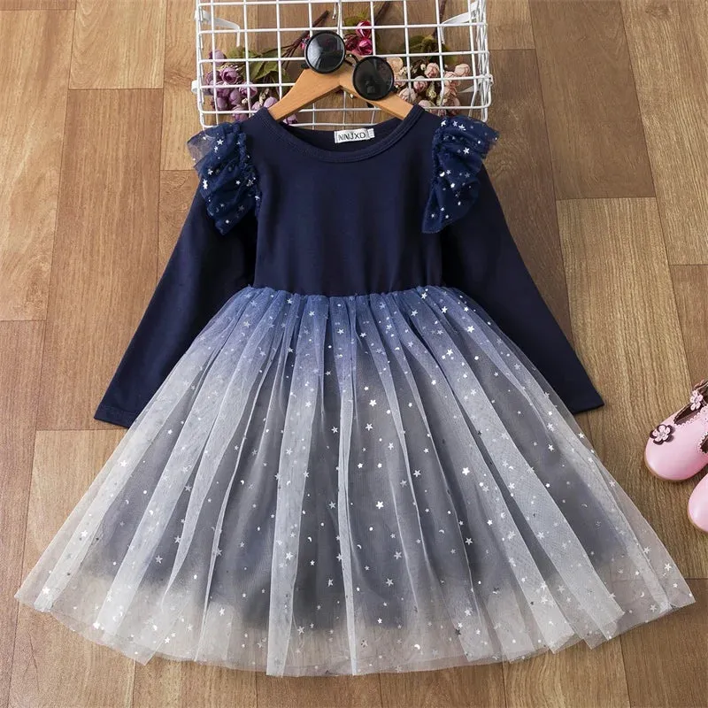 Baby Girls Lace Tulle Birthday Wedding Dress