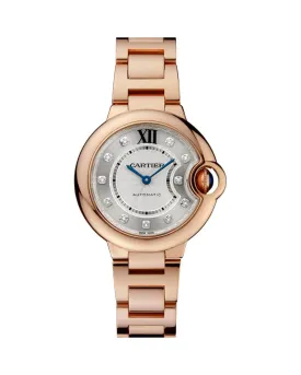 BALLON BLEU DE CARTIER, 33 MM, ROSE GOLD, DIAMONDS