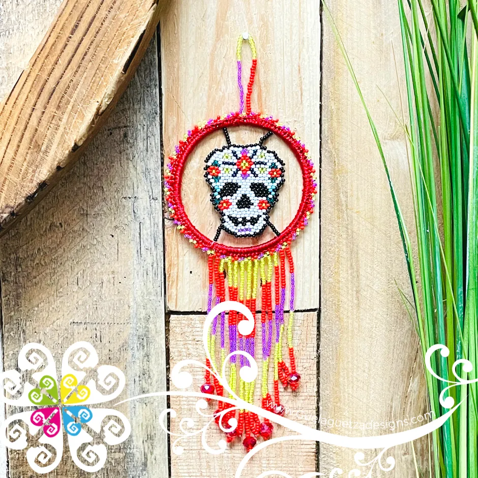 Beaded Dream Catcher - Huichol Art