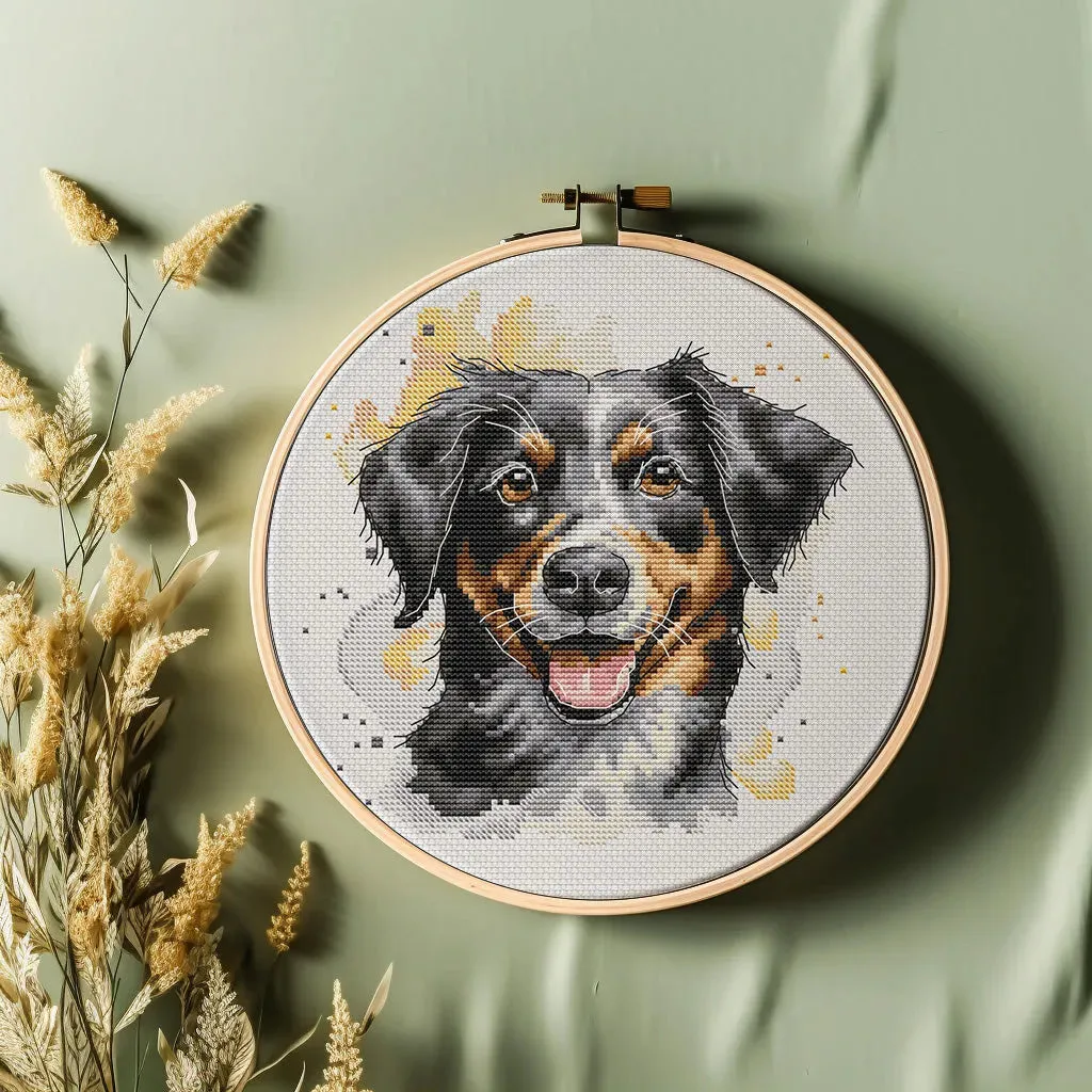 Bernese Mountain Dog - PDF Cross Stitch Pattern