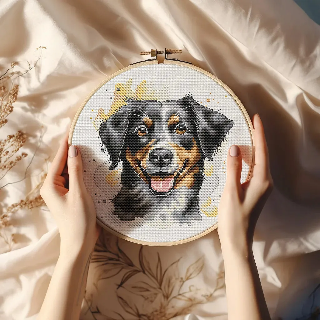 Bernese Mountain Dog - PDF Cross Stitch Pattern