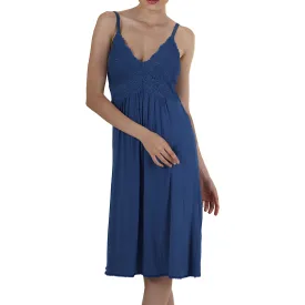 Bliss Knit Nightgown - Cadet Blue