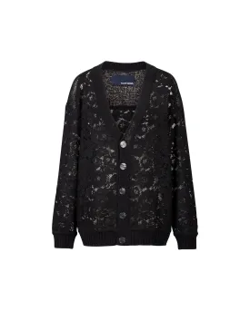 BOUSSOLE Lace Jacquard Cardigan