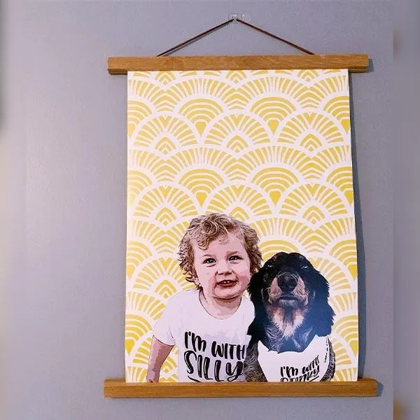 Custom Pet Art Hanging Canvas