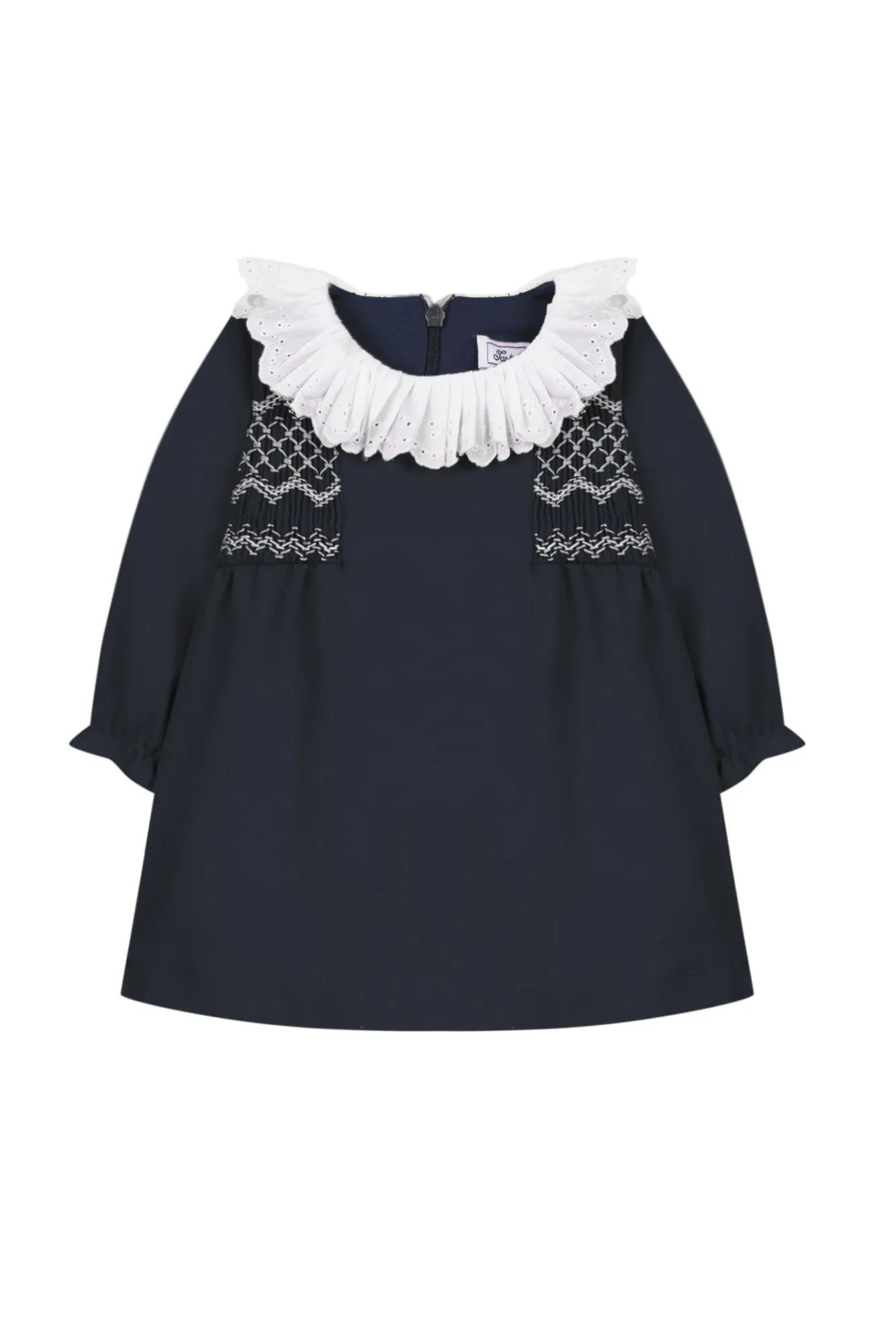 Dress - Navy smocked