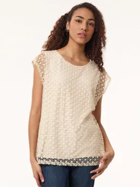 Drop Shoulder Top, Lafayette Lace