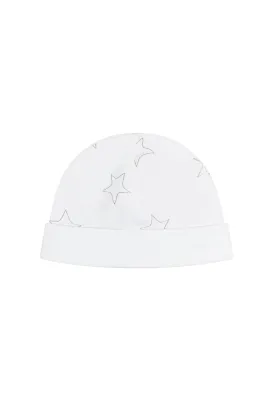 Grey Stars Print Hat