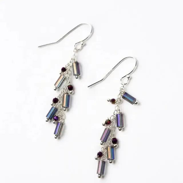 Horizon Beaded Crystal Dangles by Anne Vaughan