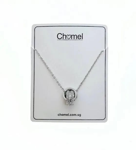 Interlocking Cubic Zirconia Necklace