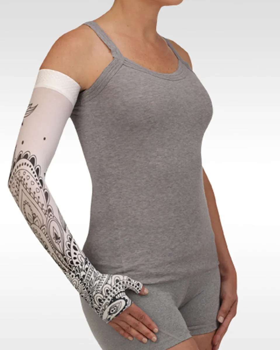 Juzo Soft 2001CG Print Series Armsleeves 20-30mmHg w/ Silicone Top Band - New Patterns - 1