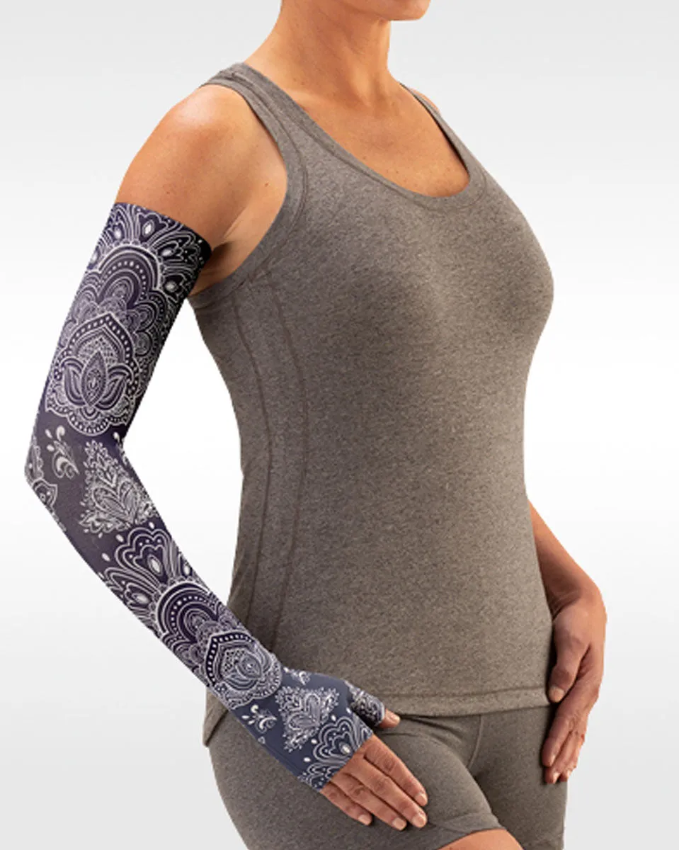 Juzo Soft 2001CG Print Series Armsleeves 20-30mmHg w/ Silicone Top Band - New Patterns - 1