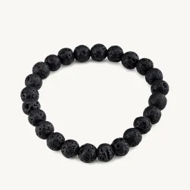 Lava Rock Beads Bracelet