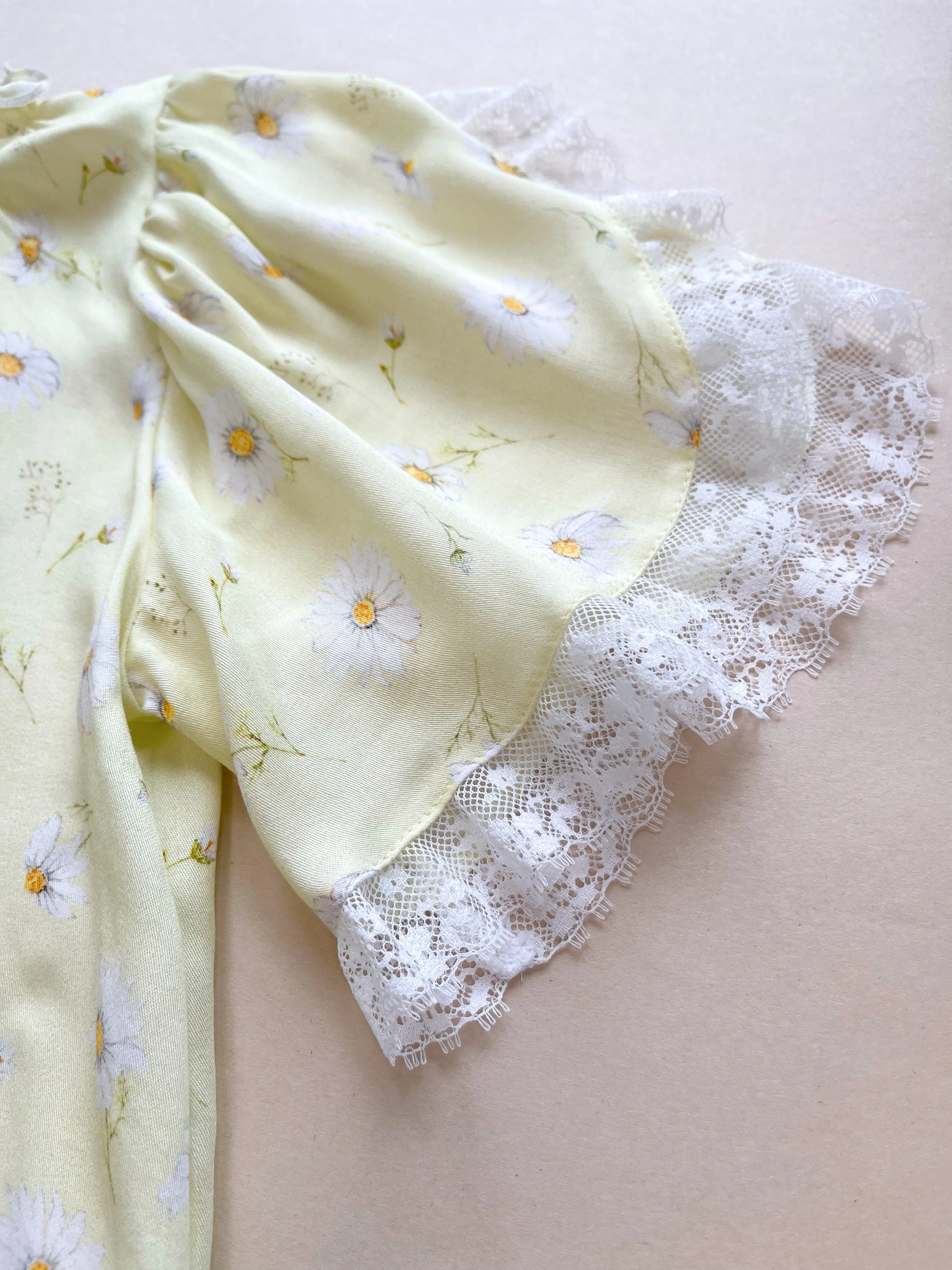 MILANA - GIRLS VISCOSE PYJAMA YELLOW DAISY PRINT