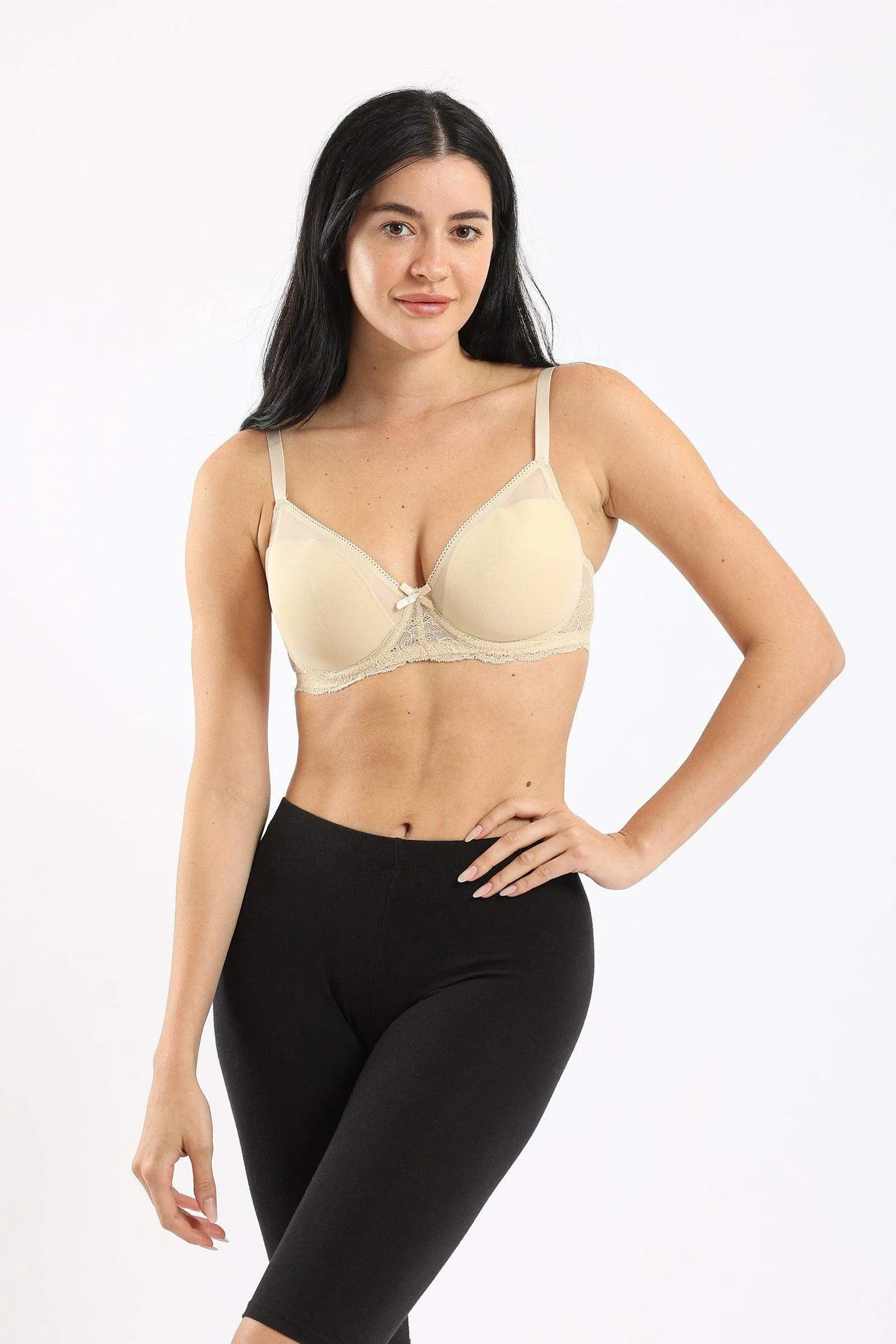 Minimizer Bra with Lace