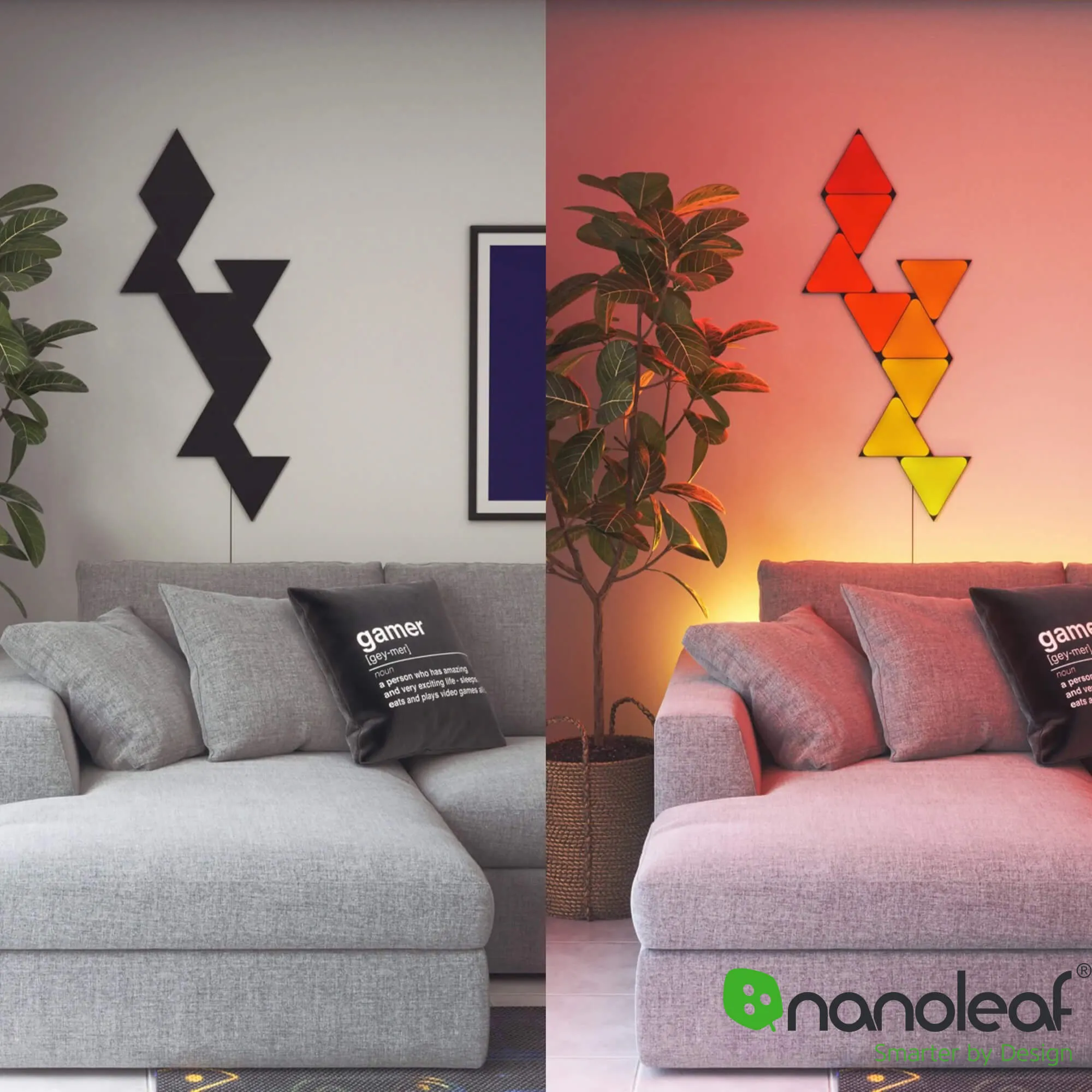 Nanoleaf | Ultra Black Triangles Smarter Kit