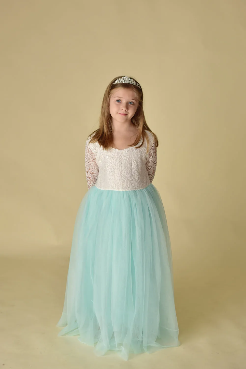 PARIS TULLE MAXI DRESS - MINT