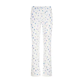 Polkadot BLUE CLOVER Print CROP PANT Hi Rise