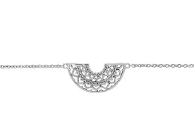 Silver Half Mandala Bracelet