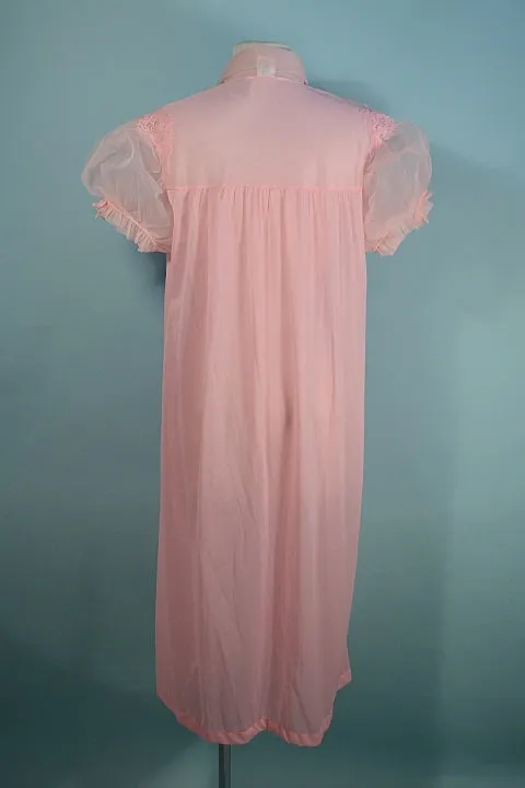 SOLD Vintage Pink Peignoir Robe Penny's SZ 36