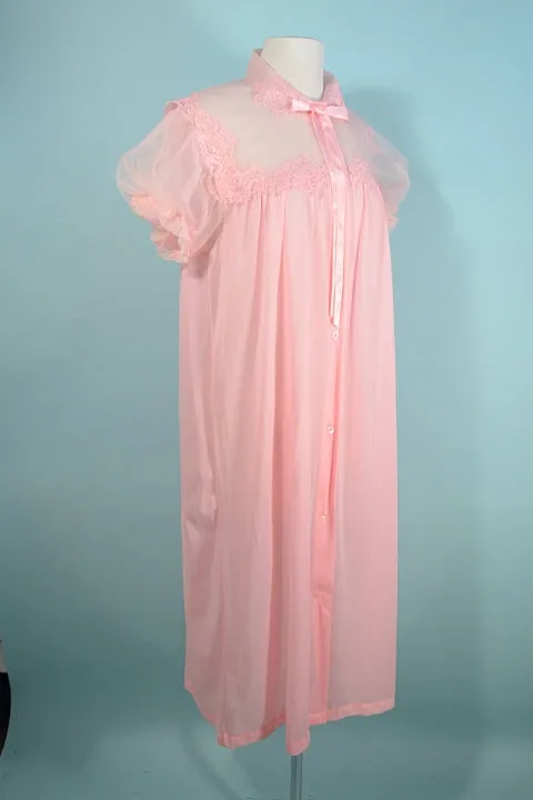 SOLD Vintage Pink Peignoir Robe Penny's SZ 36