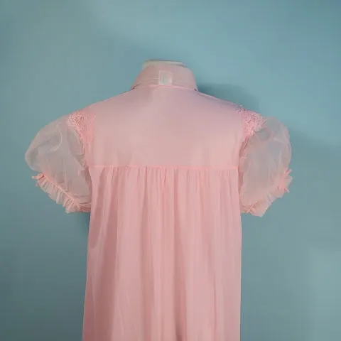 SOLD Vintage Pink Peignoir Robe Penny's SZ 36