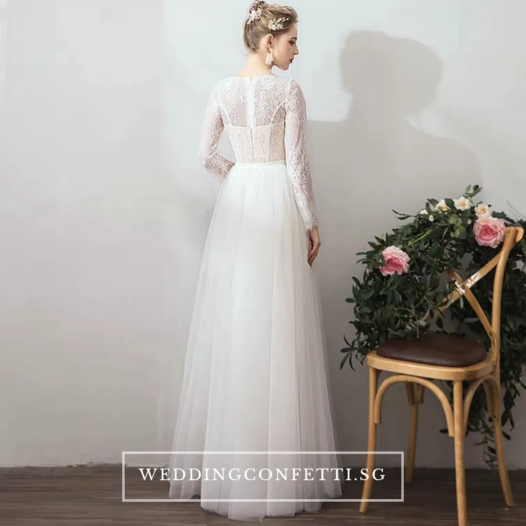 The Jerena Wedding Bridal Long Sleeves Gown